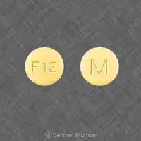 Felodipine (Felodipine [ fe-loe-di-peen ])-M F12-5 mg-Yellow-Round