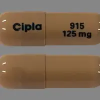 Flutamide (Flutamide (oral) [ floo-ta-mide ])-Cipla 915 125 mg-125 mg-Brown-Capsule-shape