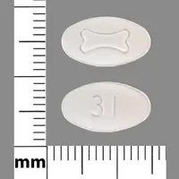 Fosamax (Alendronate [ a-len-dro-nate ])-Logo 31-70 mg-White-Oval