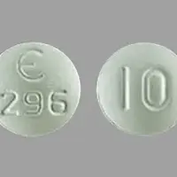 Fycompa (Perampanel [ per-am-pa-nel ])-E 296 10-10 mg-Green-Round