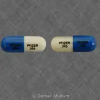 Geodon (Ziprasidone [ zi-pray-si-done ])-PFIZER 396 PFIZER 396-20 mg-Blue & White-Capsule-shape