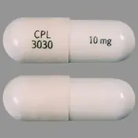 Gleostine (Lomustine [ loe-mus-teen ])-CPL 3030 10 mg-10 mg-White-Capsule-shape