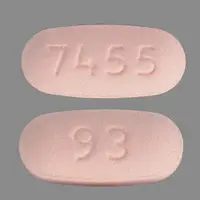 Glipizide and metformin (Glipizide and metformin [ glip-ih-zyd-and-met-for-min ])-93 7455-2.5 mg / 250 mg-Pink-Oval