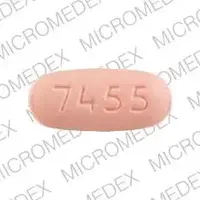 Glipizide and metformin (Glipizide and metformin [ glip-ih-zyd-and-met-for-min ])-93 7455-2.5 mg / 250 mg-Pink-Oval