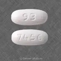 Glipizide and metformin (Glipizide and metformin [ glip-ih-zyd-and-met-for-min ])-93 7456-2.5 mg / 500 mg-White-Oval