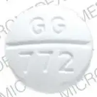 Glipizide (Glipizide [ glip-i-zide ])-GG 772-10 mg-White-Round