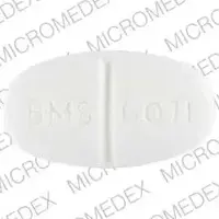 Glucophage (Metformin [ met-for-min ])-BMS 6071 10 00-1000 mg-White-Oval