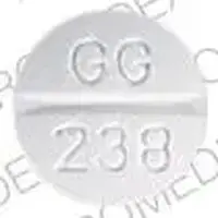 Glyburide (eqv-diabeta) (Glyburide [ glye-bue-ride ])-GG 238-1.25 mg-White-Round