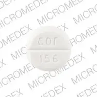 Glycopyrrolate (inhalation) (Glycopyrrolate (inhalation) [ glye-koe-pir-oh-late ])-cor 156-2 mg-White-Round