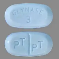 Glynase prestab (Glyburide [ glye-bue-ride ])-PT PT GLYNASE 3-3 mg-Blue-Oval