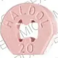 Haldol (injection) (Haloperidol (injection) [ hal-oh-per-i-dol ])-HALDOL 20-20 MG-Red-Round