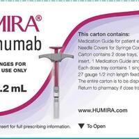 Humira (Adalimumab [ ay-da-lim-ue-mab ])-medicine-10 mg/0.2 mL in a single-dose prefilled glass syringe