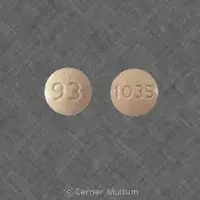 Hydrochlorothiazide and lisinopril (Hydrochlorothiazide and lisinopril [ hye-droe-klor-oh-thye-a-zide-and-lye-sin-oh-pril ])-93 1035-12.5 mg / 10 mg-Orange-Round