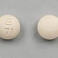 Hydrochlorothiazide and lisinopril (Hydrochlorothiazide and lisinopril [ hye-droe-klor-oh-thye-a-zide-and-lye-sin-oh-pril ])-E 71-12.5 mg / 10 mg-Pink-Round