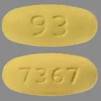 Hydrochlorothiazide and losartan (Hydrochlorothiazide and losartan [ hye-droe-klor-oh-thye-a-zide-and-loe-sar-tan ])-93 7367-12.5 mg / 50 mg-Yellow-Oval