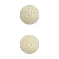 Hydrochlorothiazide and olmesartan (Hydrochlorothiazide and olmesartan [ hye-droe-klor-oh-thye-a-zide-and-ol-me-sar-tan ])-TEVA 7615-12.5 mg / 20 mg-Yellow-Round