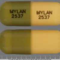 Hydrochlorothiazide and triamterene (Hydrochlorothiazide and triamterene [ hye-dro-klor-oh-thy-a-zide-and-trye-am-ter-een ])-MYLAN 2537 MYLAN 2537-25 mg / 37.5 mg-Green & Yellow-Capsule-shape