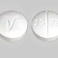 Hydrocortisone rectal (foam, enema) (Hydrocortisone rectal (foam, enema) [ hye-dro-kort-i-zone-rek-tal ])-V 35 78-5 mg-White-Round