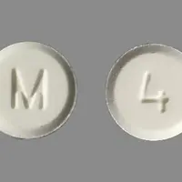 Hydromorphone (rectal) (Hydromorphone (rectal) [ hye-dro-mor-fone ])-M 4-4 mg-White-Round