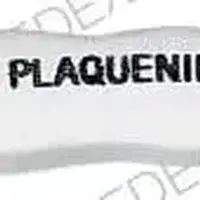 Hydroxychloroquine (Hydroxychloroquine [ hye-drox-ee-klor-oh-kwin ])-PLAQUENIL-200 mg-White-Figure eight-shape