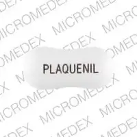 Hydroxychloroquine (Hydroxychloroquine [ hye-drox-ee-klor-oh-kwin ])-PLAQUENIL-200 mg-White-Figure eight-shape