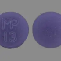 Hydroxyzine (Hydroxyzine [ hye-drox-ee-zeen ])-MP 13-50 mg-Purple-Round