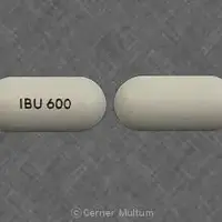 Ibuprofen (Ibuprofen)-IBU 600-600 mg-White-Oval