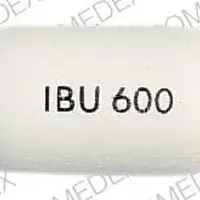 Ibuprofen (Ibuprofen)-IBU 600-600 mg-White-Oval