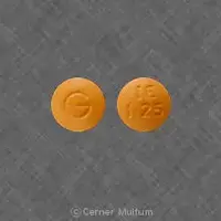 Indapamide (Indapamide [ in-dap-a-mide ])-G IE 1.25-1.25 mg-Orange-Round