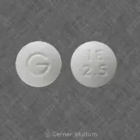 Indapamide (Indapamide [ in-dap-a-mide ])-G IE 2.5-2.5 mg-White-Round