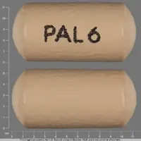 Invega (Paliperidone (oral) [ pal-ee-per-i-done ])-PAL 6-6 mg-Beige-Oval