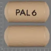 Invega (Paliperidone (oral) [ pal-ee-per-i-done ])-PAL 6-6 mg-Beige-Oval