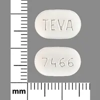 Irbesartan (Irbesartan [ ir-be-sar-tan ])-TEVA 7466-300 mg-White-Capsule-shape