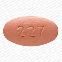 Isentress (Raltegravir [ ral-teg-ra-veer ])-227-400 mg-Pink-Oval