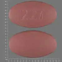 Isentress (Raltegravir [ ral-teg-ra-veer ])-227-400 mg-Pink-Oval