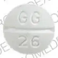 Isosorbide dinitrate (Isosorbide dinitrate [ eye-soe-sor-bide-dye-nye-trate ])-GG 26-10 mg-White-Round