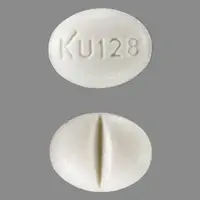 Isosorbide mononitrate (Isosorbide mononitrate [ eye-soe-sor-bide-mon-oh-nye-trate ])-KU 128-30 mg-White-Oval