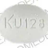 Isosorbide mononitrate (Isosorbide mononitrate [ eye-soe-sor-bide-mon-oh-nye-trate ])-KU 128-30 mg-White-Oval