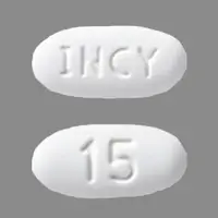 Jakafi (Ruxolitinib [ rux-oh-li-ti-nib ])-INCY 15-15 mg-White-Oval