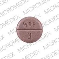 Jantoven (Warfarin (oral) [ war-far-in ])-832 WRF 3-3 mg-Beige-Round