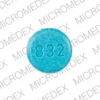 Jantoven (Warfarin (oral) [ war-far-in ])-832 WRF 4-4 mg-Blue-Round