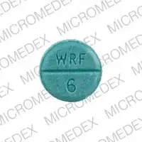 Jantoven (Warfarin (oral) [ war-far-in ])-832 WRF 6-6 mg-Blue-Round