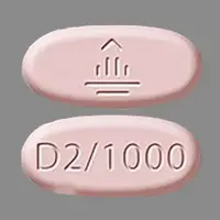 Jentadueto (Linagliptin and metformin [ lin-a-glip-tin-and-met-for-min ])-D2 1000-linagliptin 2.5 mg / metformin hydrochloride 1000 mg-Pink-Oval