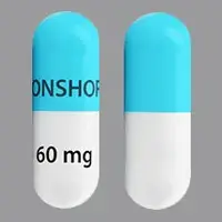 Jornay pm (Methylphenidate hydrochloride)-IRONSHORE 60 mg-60 mg-Blue & White-Capsule-shape