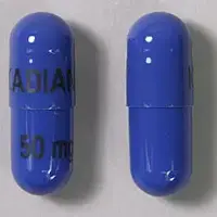 Kadian (Morphine (oral) [ mor-feen ])-KADIAN 50 mg-50 mg-Blue-Capsule-shape