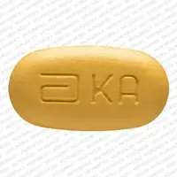 Kaletra (Lopinavir and ritonavir [ loe-pin-a-vir-and-ri-toe-na-veer ])-a KA-200 mg / 50 mg-Yellow-Oval