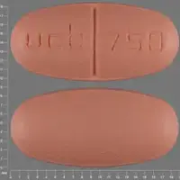 Keppra (Levetiracetam (oral/injection) [ lee-ve-tye-ra-se-tam ])-ucb 750-750 mg-Orange-Oval