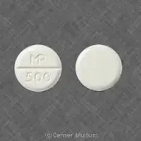 Ketoconazole (systemic) (monograph) (Nizoral)-MP 500-200 mg-White-Round