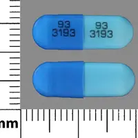 Ketoprofen (Ketoprofen [ kee-toe-proe-fen ])-93 3193 93 3193-50 mg-Blue-Capsule-shape