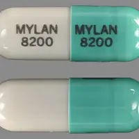 Ketoprofen (Ketoprofen [ kee-toe-proe-fen ])-MYLAN 8200 MYLAN 8200-200 mg-Gray / Blue-Capsule-shape